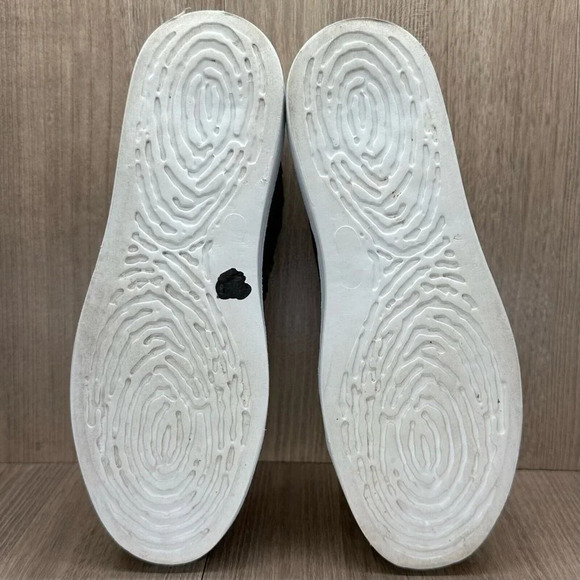 AREA FORTE Shoes Women Sz 39 US 9 Laser-Cut Sneakers Leather Pewter Silver Italy - Picture 11 of 13